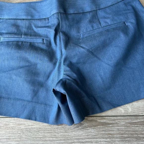 Ann Taylor Flat Front Blue Stretch Shorts - Picture 10 of 11